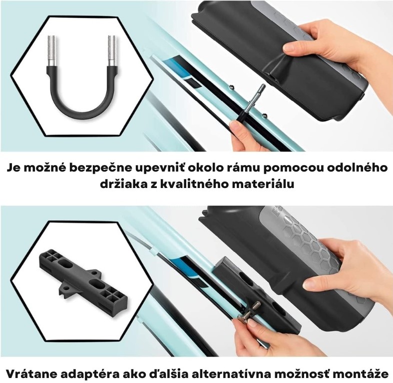 BeeMyBox Uzamykatelná cyklistická brašna na rám jízdního kola Basic 02107 1 sk